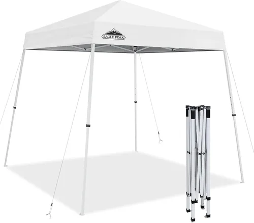 Miniatura 46 de Eagle Peak - Pérgola plegable (10.0 x 10.0 pies), patas inclinadas, de tela, para exteriores, fácil de montar, Negro