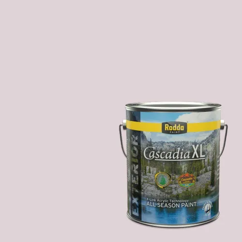 Miniatura 71 de Rodda Paint CASCADIA XL Pintura e imprimación de satén exterior en uno, cuarto de galón, bikini lavanda