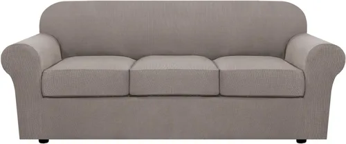 Miniatura 98 de H.VERSAILTEX - 3 fundas de sofá elásticas para 2 cojines de sofá. Fundas para muebles de sala de estar (funda base más 2 fundas de cojín de asiento)