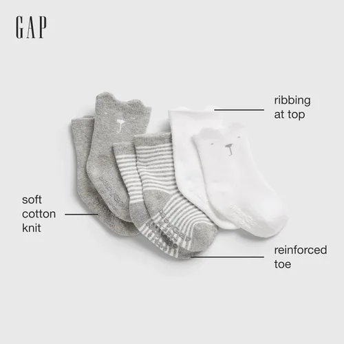 Miniatura 2 de GAP unisex baby 3-pack Cotton First Favourite Socks