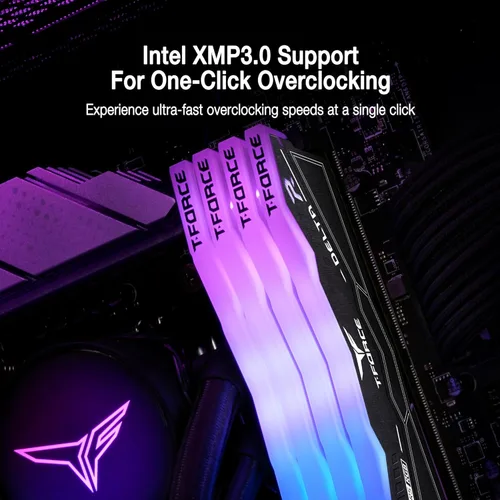 Miniatura 3 de TEAMGROUP T-Force Delta RGB DDR5 Ram 32 GB (2 x 16 GB) 6400 MHz PC5-51200 CL32 Módulo de memoria de escritorio Ram para chipset serie 600 700 XMP