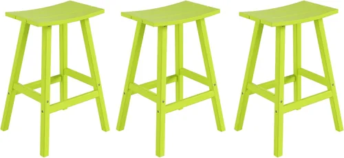 Miniatura 45 de WestinTrends Malibu - Juego de 2 taburetes para sillín para exteriores/patio, 24 alturas, color rojo