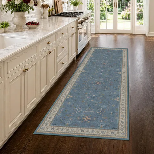 Miniatura 40 de Alfombra Boho Negra para Sala de Estar - Alfombra de Área Lavable de 10x14 Pies, Alfombras de Comedor para Debajo de la Mesa, Alfombra Suave de Pelo