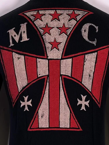 Miniatura 9 de Archaic by Affliction - Camisa térmica para hombre, inyector de combustible, color negro