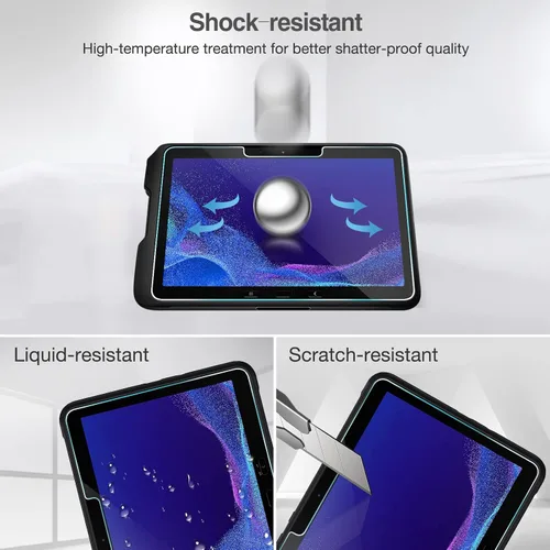 Miniatura 6 de ProCase Paquete de 2 protectores de pantalla para Samsung Galaxy Tab Active4 Pro de 10.1 pulgadas 2022/Tab Active Pro de 10.1 pulgadas 2019