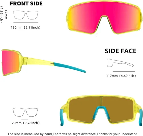 Miniatura 27 de MAXJULI Gafas de sol polarizadas para niños de 6 a 14 años, para deportes de béisbol al aire libre, ciclismo, protección UV400, 7705