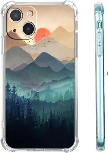 Miniatura 7 de Funda con diseño de flores de gato para iPhone 13 Mini, diseño estético de animales lindos, funda completa de TPU suave para iPhone 13 Mini Flor