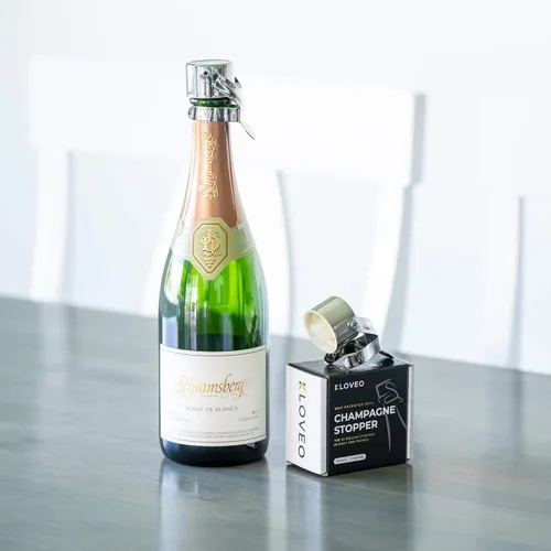 Miniatura 6 de KLOVEO - Tapones de champán, sello patentado, fabricado en Italia, tapón de botella de champán WAF de calidad profesional, tapón para prosecco, cava