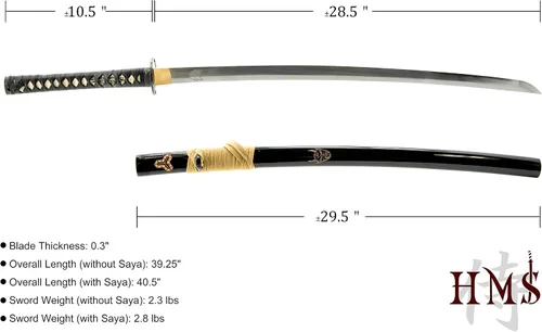 Miniatura 5 de HMS Hattori Hanzo Iron Tsuba completamente funcional