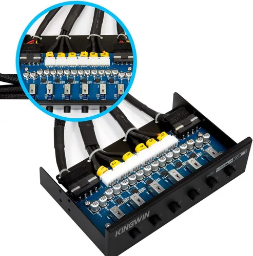 Miniatura 6 de Controlador de refrigeración KingWin, Negro