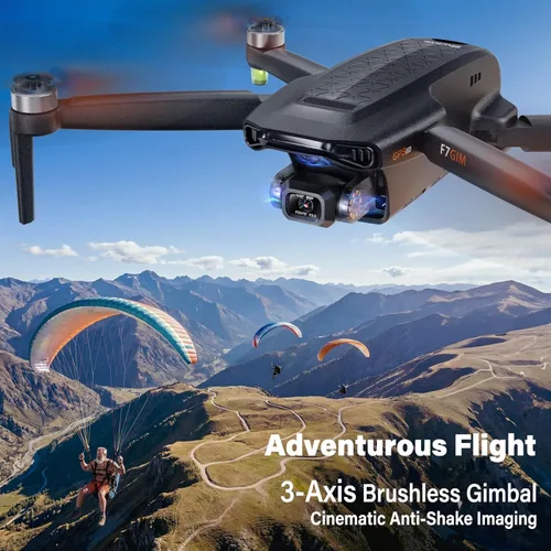 Miniatura 2 de Bwine F7GIM 6K Photo Drone con cámara para adultos, cardán sin escobillas de 3 ejes, video 4K/30fps, control inteligente GPS, más tiempo de vuelo