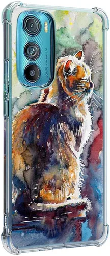 Miniatura 28 de Funda para Motorola Edge 2022, colibrí, mariposa, flores, protección contra caídas, a prueba de golpes, TPU de cuerpo completo, funda protectora