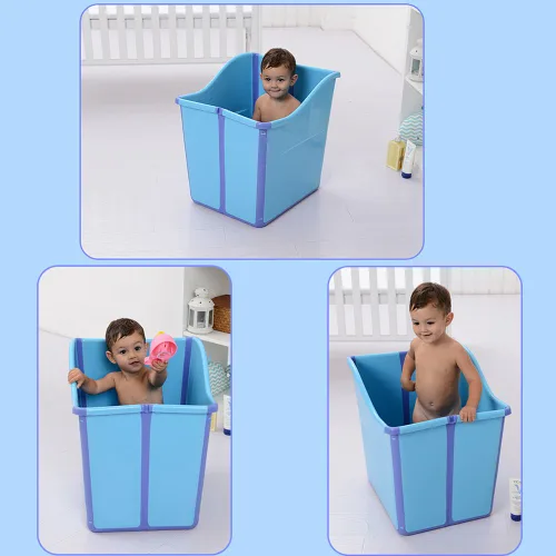 Miniatura 2 de Bañera plegable Niño Niño Bañera Azul