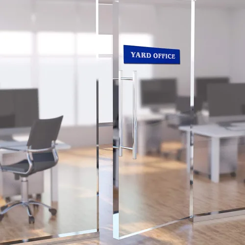 Miniatura 5 de Placa de nombre personalizada para oficina de 2" x 10", letrero personalizable para puerta de pared, placa de nombre con respaldo adhesivo