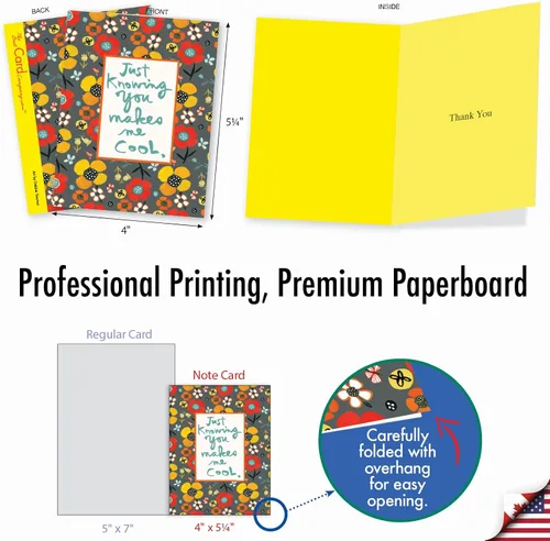 Miniatura 6 de The Best Card Company - Tarjetas de agradecimiento y gratitud (caja de 10), tarjetas de notas para todas las ocasiones, juego de papelería de 4 x