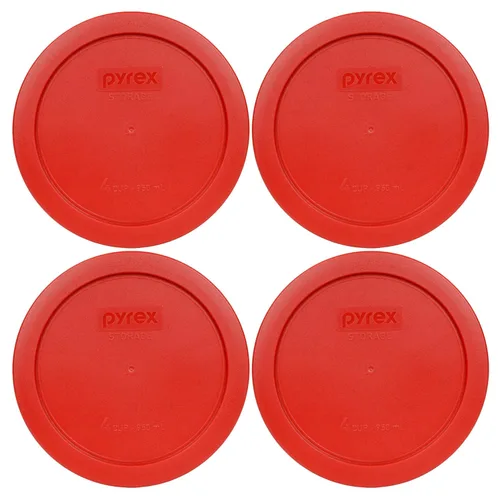 Miniatura 47 de Pyrex 7201-PC 4 tazas azul tapa de repuesto para almacenamiento de alimentos (paquete de 4) - Fabricado en Estados Unidos Azul oscuro