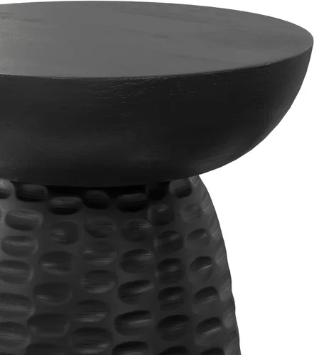 Miniatura 11 de SIMPLIHOME Boyd - Mesa auxiliar redonda de madera de mango maciza de 13 pulgadas de ancho x 18 pulgadas de alto, mesa de noche contemporánea hecha a
