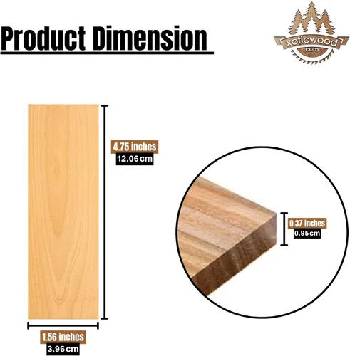 Miniatura 2 de IECAP LLC Bookmatched - Básculas de mango de cuchillo de boj - Materiales de mango de cuchillo - Básculas de madera natural para manualidades - Boje