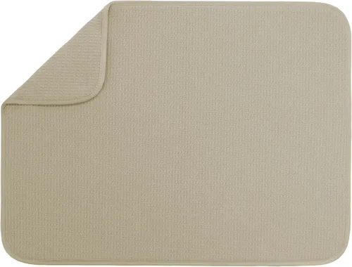 Miniatura 16 de S&T INC. Tapete de microfibra para secado de platos, reversible y absorbente para cocina, de 16 x 18 pulgadas, color negro