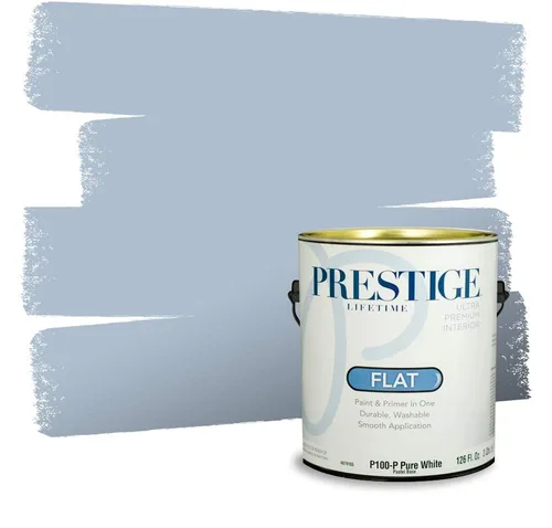 Miniatura 1504 de Pintura Exterior + imprimación PRESTIGE, todo-en-uno, 1 galón, acabado mate, color comparable al Valspar* Royal Gray* VS151-Gris real