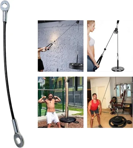Miniatura 2 de Fitness Gym Replacement Cable Heavy Type Steel Wire Rope Pulley Cable for Fitness Enthusiasts and Trainers