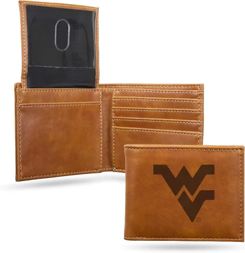 Miniatura 96 de NCAA Rico Industries Cartera Billetera con Grabado Láser Cartera Billetera con Grabado Láser - Diseño Delgado - Gran Regalo