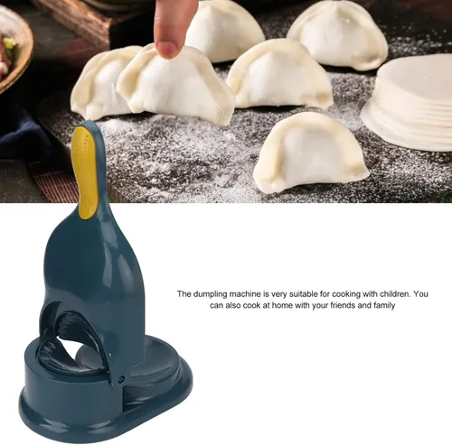 Miniatura 3 de Máquina de dumpling 2 en 1, herramienta portátil de prensado de masa manual para hacer dumpling chino, equipo de fabricación de pasteles de bolitas