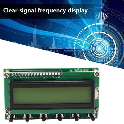 Miniatura 7 de Walfront Generador DDS, 0-55MHz Pantalla LCD DDS Función Generador Módulo Probador Digital Basado en AD9850 Chip