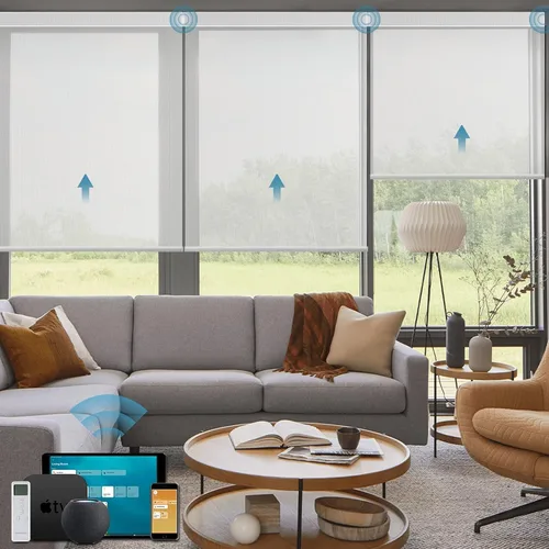 Miniatura 36 de Cortinas enrollables inteligentes de filtrado de luz motorizadas compatibles con HomeKit, persianas inteligentes para ventanas con 1% de apertura