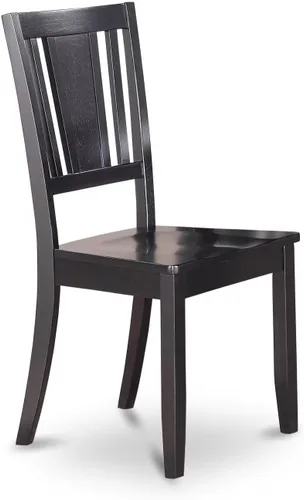 Miniatura 4 de East West Furniture DLDU5-BLK-W - Juego de mesa de comedor de 5 piezas para 4 personas, incluye una mesa de cocina redonda con gotas y 4 sillas