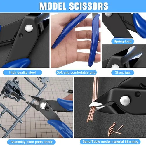 Miniatura 3 de Kit de herramientas de modelo Gundam profesional de 25 piezas, herramientas de construcción de pasatiempos, juego de manualidades Gundam Modeler