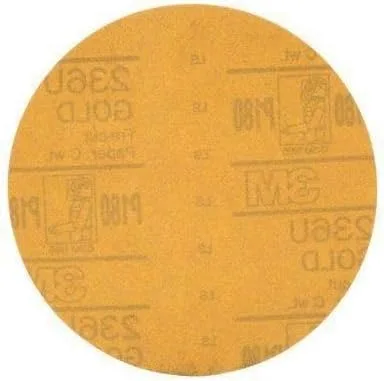 Miniatura 17 de 3M 182 Hookit - 236U Oro 6 pulgadas, P1C, disco de película antipolvo., 3, Dorado