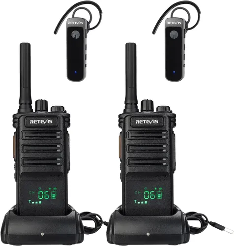 Retevis RB89 Radios de 2 vías de largo alcance, walkie talkie inalámbrico, alta potencia, 700,000 pies cuadrados/50 pisos, GMRS, resistente, 2600