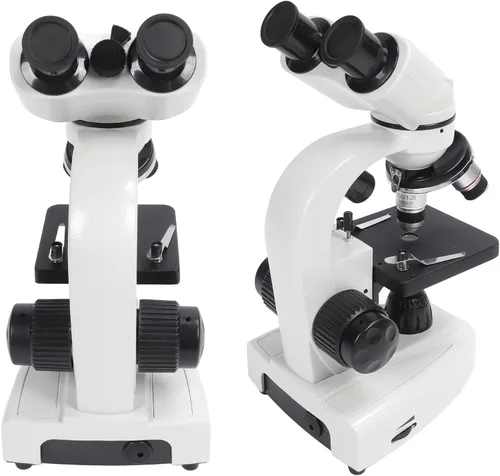Miniatura 6 de Microscopio binocular compuesto 40X-5000X Aumento Rotación de 360 ° Sistema de iluminación ajustable Microscopios profesionales para pruebas