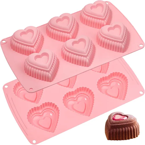 Miniatura 12 de Molde de silicona de hombre de jengibre Webake, moldes navideños de 6 cavidades con forma de hombre de jengibre para pastel, jabón, jalea, galleta