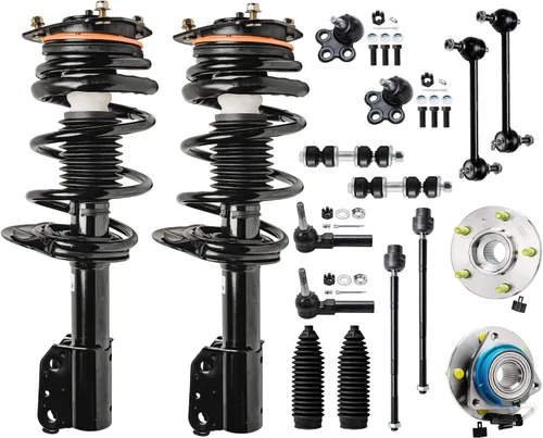 Miniatura 136 de Detroit Axle - Kit de extremo delantero RWD para Chrysler 300 Dodge Challenger Charger Upper Lower Control Arms rótulas de rodamiento de rueda Bujes