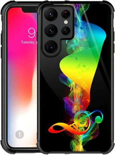 Miniatura 33 de CARLOCA Funda compatible con Samsung Galaxy S22 Ultra, increíble diseño de patrón de luz espacial nebulosa para niñas y niños, a prueba de golpes