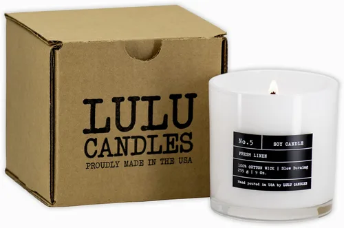 Miniatura 6 de Lulu Candles: Piña Evergreen (9 onzas), Velas de alta calidad altamente perfumadas en caja de regalo para el hogar y la oficina, vela en tarro