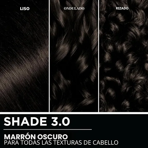 Miniatura 7 de Garnier Tinte permanente para el cabello Olia, sin amoníaco, color brillante, rico en aceite, 3.0 marrón oscuro, 2
