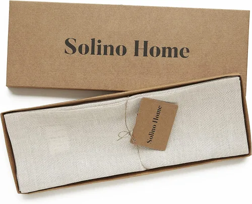 Miniatura 3 de Solino Home Athena - Juego de 4 manteles individuales cuadrados de lino natural claro de 14 x 14 pulgadas, manteles individuales 100 % lino puro