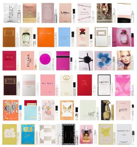 12 frascos de perfume de diseñador para mujer, muestrario de fragancias con bolsa de organza