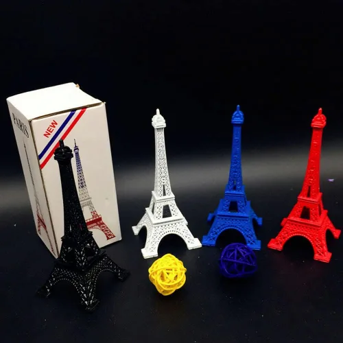 Miniatura 6 de AOLI Estatuas de estilo de la Torre Eiffel de París de Francia, modelo Landscrape, escultura (12.6 in, 3 colores)