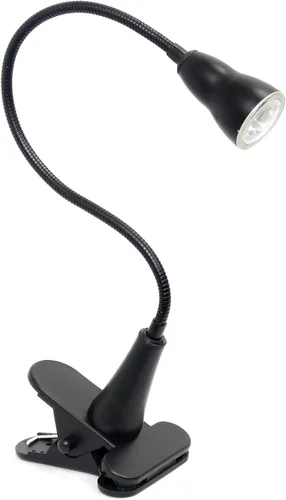 Miniatura 7 de Simple Designs LD2015-SLV 1W LED cuello de cisne Clip luz lámpara de escritorio