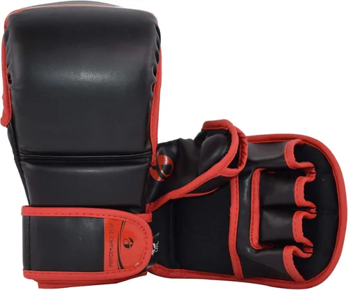 Miniatura 6 de PFG - Guantes de boxeo para artes marciales, artes marciales, muay tailandés, entrenamiento de boxeo Rojo
