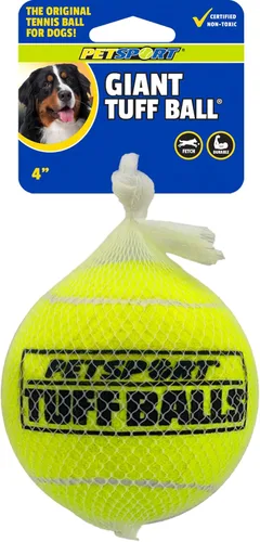 Miniatura 19 de PetSport Giant Tuff Ball - Pelotas de tenis gigantes para perros, ideales para aburrimiento y masticadores agresivos, pelotas de tenis para perros