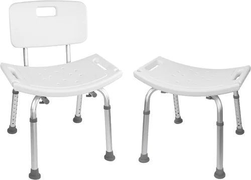 Miniatura 6 de Vaunn - Silla de ducha ajustable sin herramientas, apta para FSA/HSA, asiento de bañera de hidromasaje con respaldo extraíble