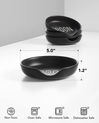 Miniatura 4 de LE TAUCI Soporte para cuchara para encimera de cocina, soporte para cucharas para estufa, decoración de cocina de granja, soporte de cerámica