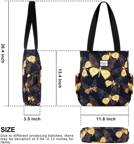 Miniatura 3 de KAMO - Bolsa de viaje con diseño floral, impermeable, ligera, para senderismo, yoga, gimnasio, natación, viajes, playa
