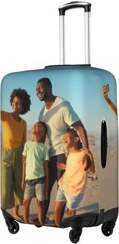 Miniatura 3 de Funda de equipaje personalizada para maleta de 18 a 32 pulgadas, elástica, lavable, elástica, antiarañazos, diseño personalizado, funda de maleta