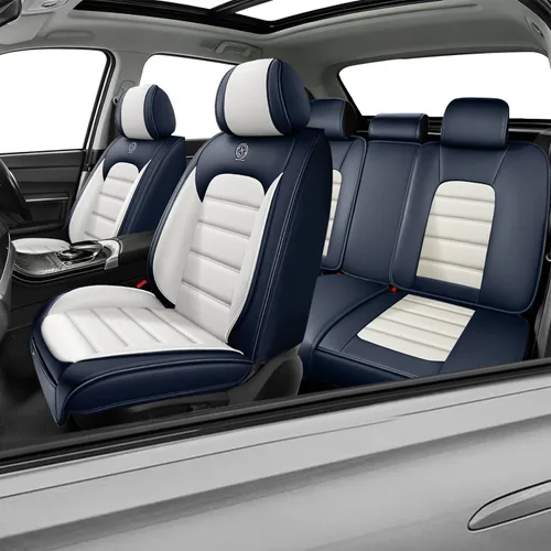 Miniatura 17 de Fundas de asiento de automóvil para K4 para KIA K4 2025-2026, fundas de asiento impermeables de cuero, compatible con bolsa de aire, juego completo